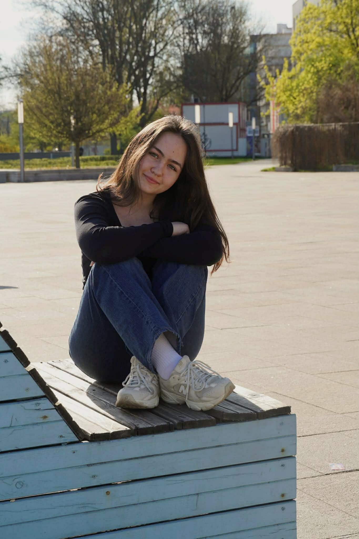 The photo which shows girl
